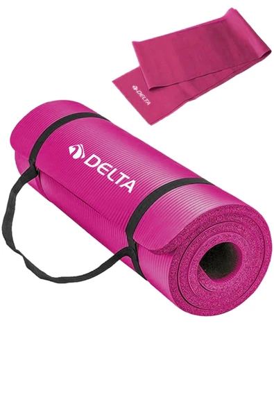 1.5 Cm Taşıma Askılı Pilates Minderi Egzersiz Yoga Matı 15 Mm, 120x15 Cm Plates Bandı Lastiği ürün görseli 1