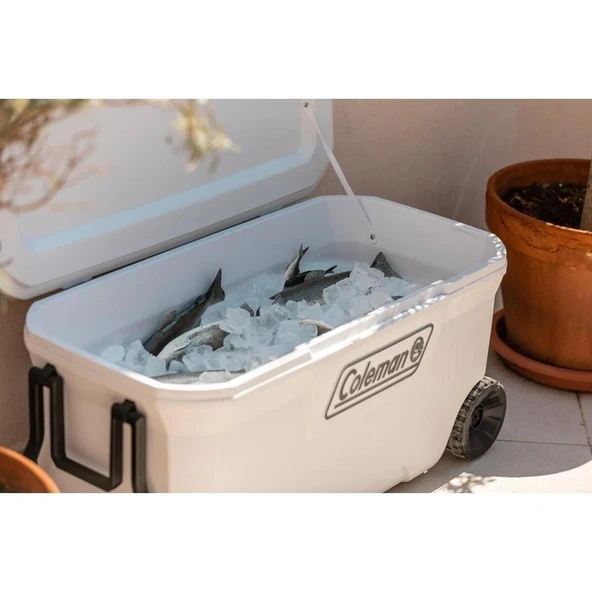 Coleman Xtreme Wheeled 100 QT Tekerlekli Soğutucu Marine Buzluk 94.6 Lt Beyaz ürün görseli 1