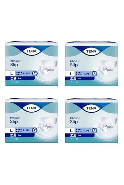 Proskin Slip Plus Bel Bantlı Hasta Bezi, Büyük Boy (l), 6 Damla, 30'lu 4 Paket 120 Adet ürün görseli 1