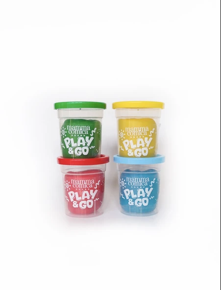 Play & Go 4 lü Doğal Oyun Hamuru Seti (4 Renk X65 gr) ürün görseli 1