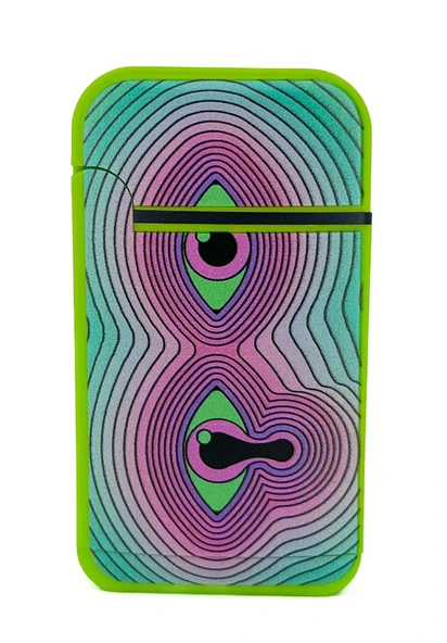 Zengaz Cool Tasarım Jet Alev Çakmak - Trippy Melting Eye ürün görseli 1