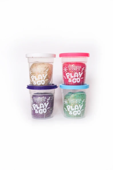 Play & Go 4 lü Doğal Simli Oyun Hamuru Seti (4 Renk X 65 gr) ürün görseli 1