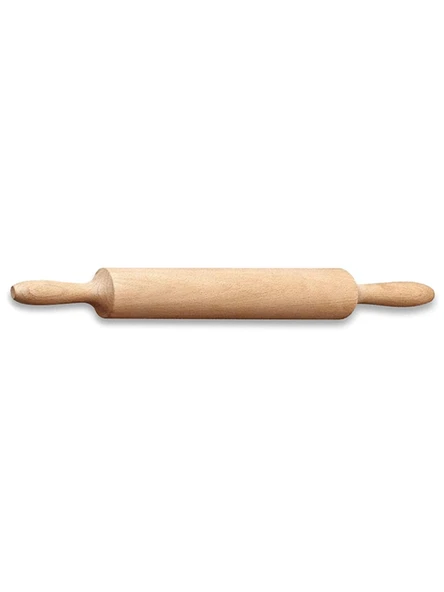 Ahşap Merdane 24 cm Kayın Mini Hobi Merdanesi Dayanıklı ve Şık Tasarım Seramik Hamuru Merdanesi ürün görseli 1