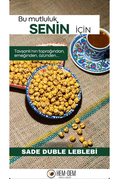 Hemdem Tuzsuz Tavşanlı Köy Leblebisi 400 gr ürün görseli 1