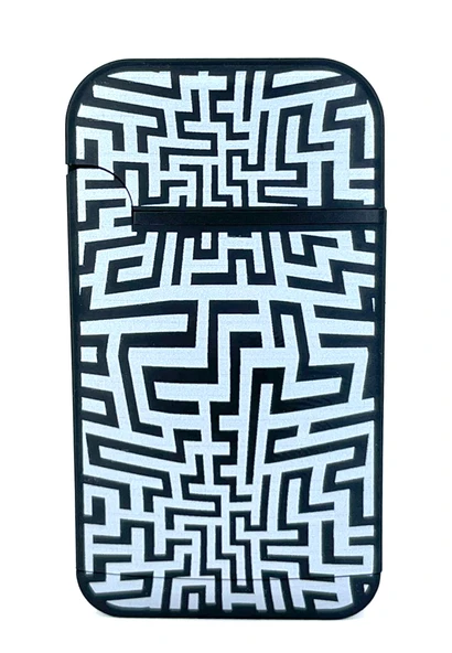 Zengaz Cool Tasarım Jet Alev Çakmak - B&W Maze ürün görseli 1