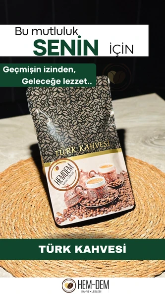 Hemdem Türk Kahvesi 100 gr - Taze Öğütülmüş, Orta Kavrulmuş, Bol Köpüklü Geleneksel Kahve Lezzeti ürün görseli 1