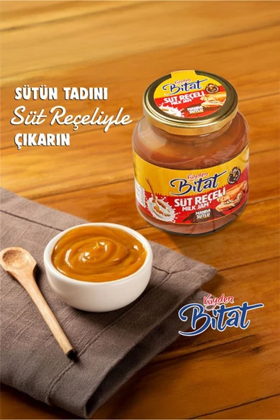 Köyden Bitat Manda Sütlü Süt Reçeli 350 gr - Doğal, Glütensiz, Vitamin ve Mineral Deposu ürün görseli 1