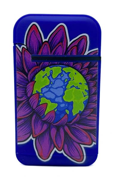 Zengaz Cool Tasarım Jet Alev Çakmak - Flower Earth ürün görseli 1