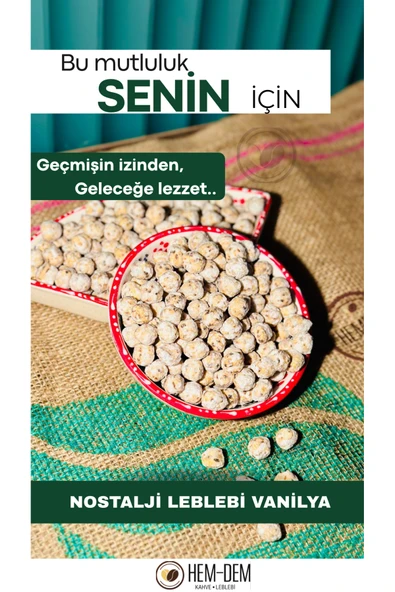 Hemdem Nostalji Vanilyalı Leblebi 400 g , Çıtır, Aromatik ve Lezzetli Atıştırmalık ürün görseli 1
