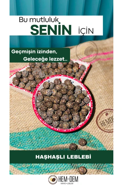 Hemdem Çifte Kavrulmuş Haşhaşlı Leblebi 400 g , Çıtır ve Taptaze Lezzet ürün görseli 1