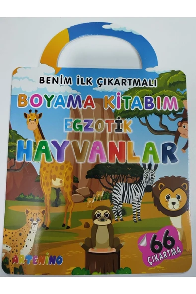 Artenino ÇANTALI BOYAMA KİTABI - EGZOTİK HAYVANLAR ürün görseli 1