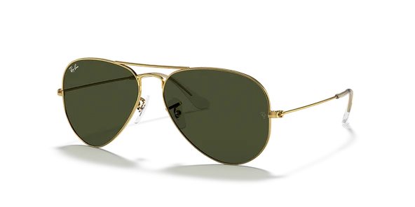Ray-Ban Aviator 3025 W3234 Gold-Crystal Green Güneş Gözlüğü ürün görseli 1
