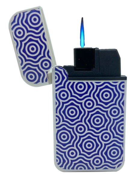 Zengaz Cool Tasarım Jet Alev Çakmak - Hypnotic Circular - Resim 3