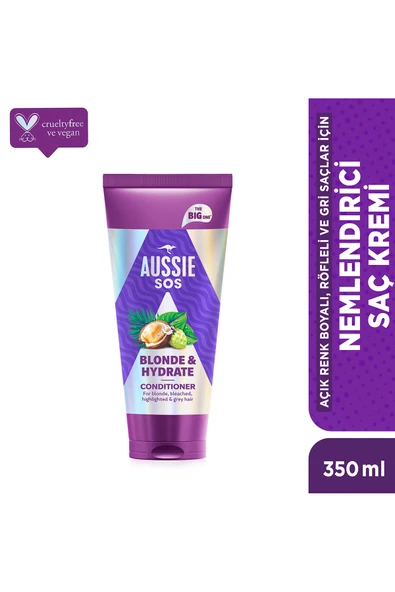 SOS Blonde & Hydrate Açık Renk Boyalı, Röfleli ve Gri Saçlar İçin Saç Kremi 350ml ürün görseli 1