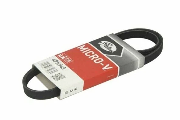 Chevrolet Kalos 1.2 8 Valf V Kayışı 4PK948 Gates ürün görseli 1