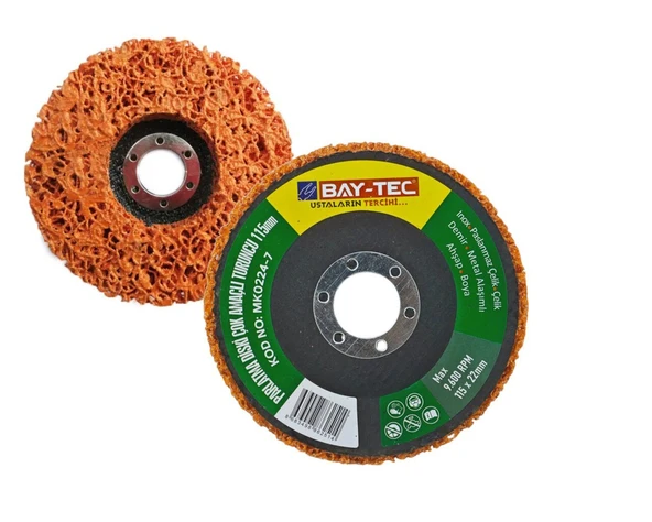 115 mm Parlatma Diski Çok Amaçlı Turuncu MK0224-7 ürün görseli 1