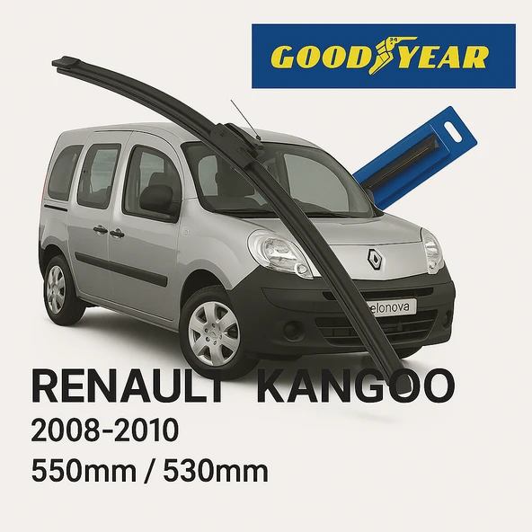 Velonova GOOD YEAR 2’li Set Muz Tipi Silecek Takımı Renault Kangoo 2008-2010  Ön Cam Sileceği ürün görseli 1