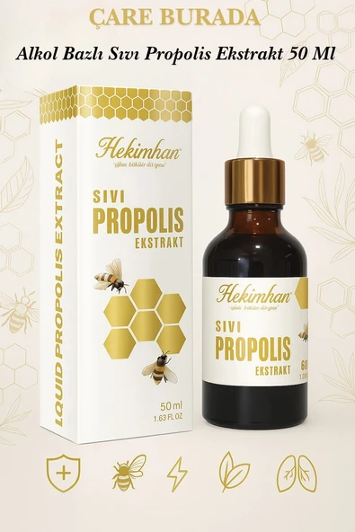 Sıvı Propolis Ekstrakt 50 Ml (Alkol Bazlı) ürün görseli 1