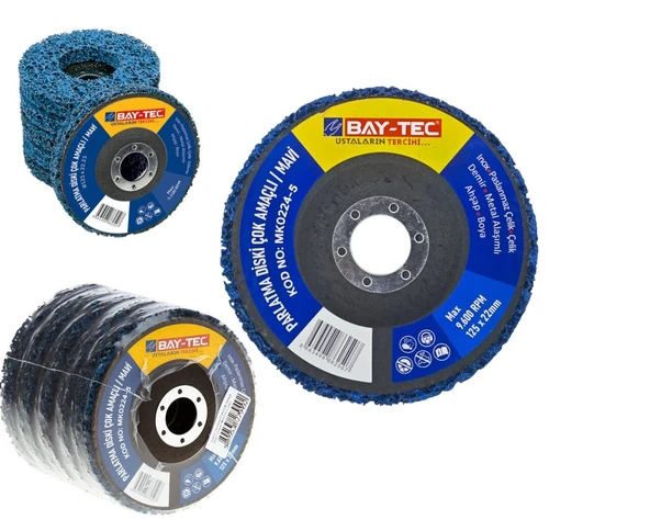125 mm Parlatma Diski Çok Amaçlı Mavi MK0224-5 ürün görseli 1