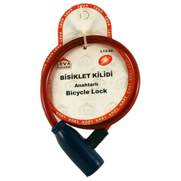 Leva House Anahtarlı Bisiklet Kilidi 55cm ürün görseli 1