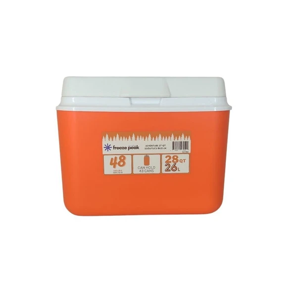 Freeze Peak 26 L Soğutucu Buzluk 28 QT Turuncu ürün görseli 1