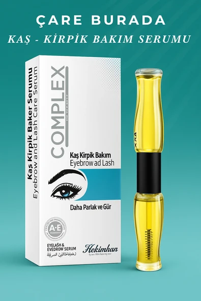 Kaş & Kirpik Bakım Serumu 10 Ml + 10 Ml (Parlak & Gür) ürün görseli 1