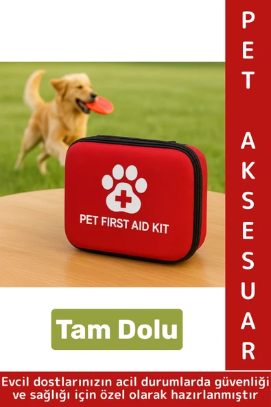Premium Dayanıklı Portatif Kedi Köpek Taşınabilir Evcil Hayvan Tam Dolu Acil Yardım İhtiyaç Çantası ürün görseli 1