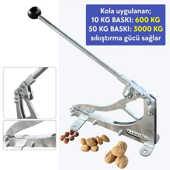 Kadıoğlu C3 Ceviz, Badem, Fındık Kırma Aleti - Resim 2
