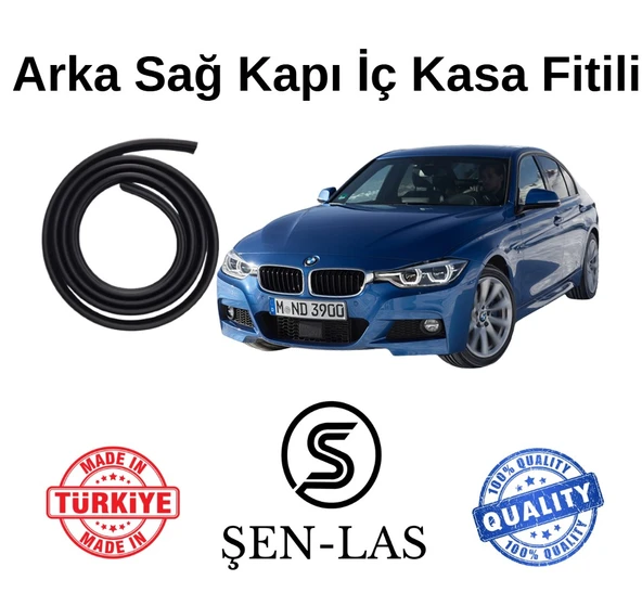 BMW 3 Serisi F30 (2012-2025) Şen-Las Kadifeli Sağ Arka Kapı Fitili ŞL33603 ürün görseli 1