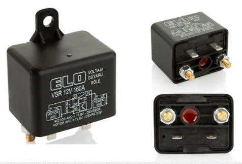 Unıversal Akü Ayırıcı Gerilime Duyarlı Akıllı Vsr Röle 12v 160a Toz Korumalı - Elo 201.019.001 ürün görseli 1