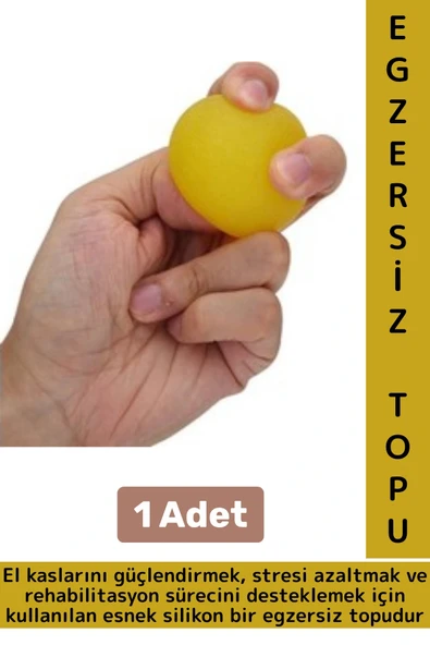 Ergonomik Stres Egzersiz Rehabilitasyon Fizyoterapi Esnek Silikon El Bilek Parmak Güçlendirme Topu ürün görseli 1