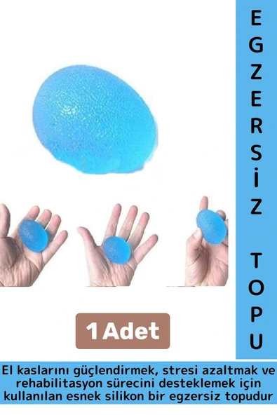 Ergonomik Stres Egzersiz Rehabilitasyon Fizyoterapi Esnek Silikon El Bilek Parmak Güçlendirme Topu ürün görseli 1