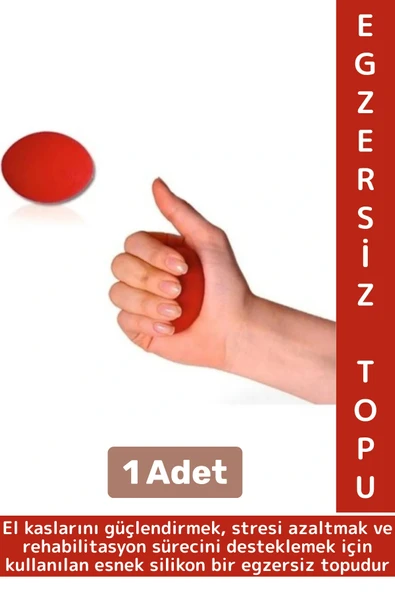 Ergonomik Stres Egzersiz Rehabilitasyon Fizyoterapi Esnek Silikon El Bilek Parmak Güçlendirme Topu ürün görseli 1