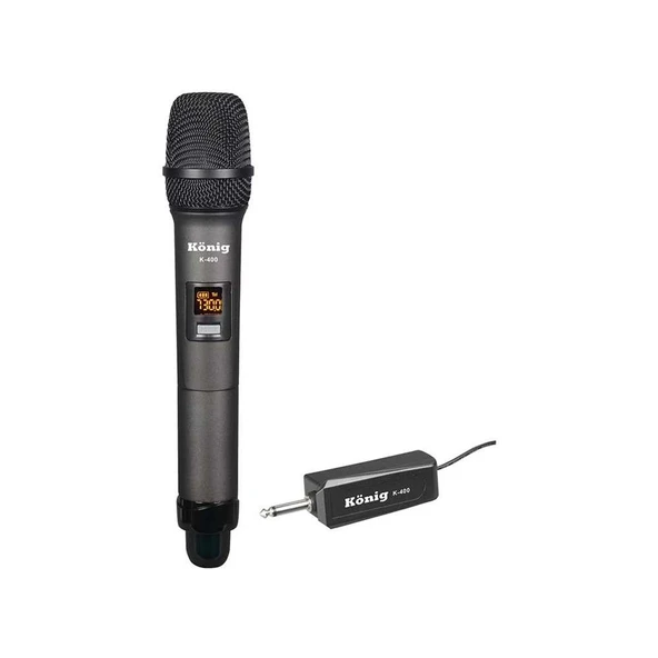 KÖNİG K-400 Uhf Telsiz El Mikrofon ürün görseli 1
