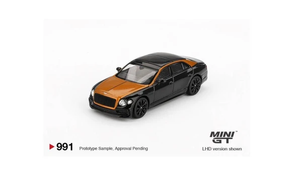 Mini GT Bentley Flying Spur Orange Flame / Onyx 1/64 Model Araba ürün görseli 1