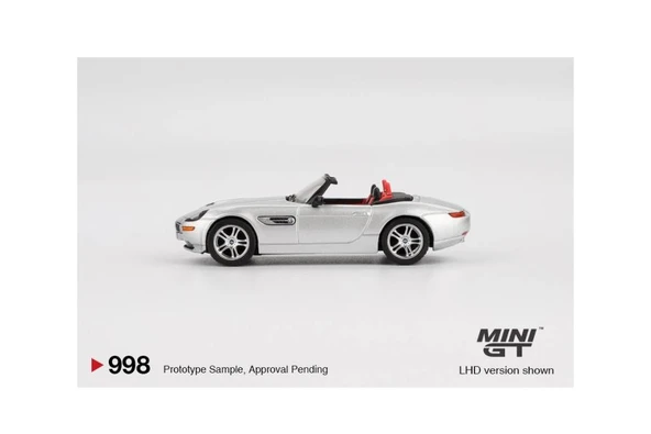 Mini GT 998 BMW Z8 Silver 1/64 Model Araba - Resim 2