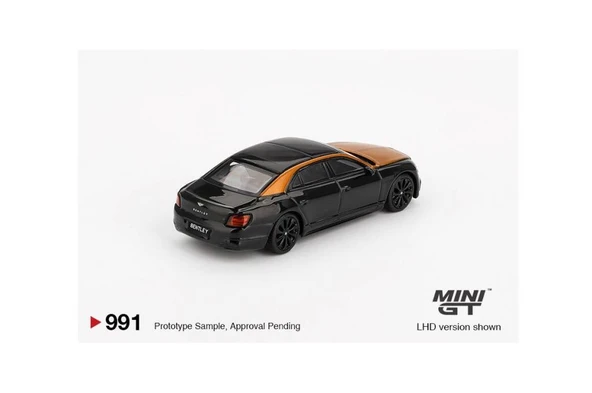 Mini GT Bentley Flying Spur Orange Flame / Onyx 1/64 Model Araba - Resim 2