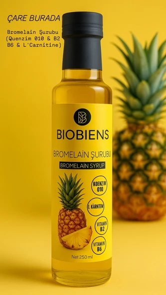 Bromelain Şurubu 250 Ml (Koenzim q10 & B2 & B6 & L'Carnitine) ürün görseli 1