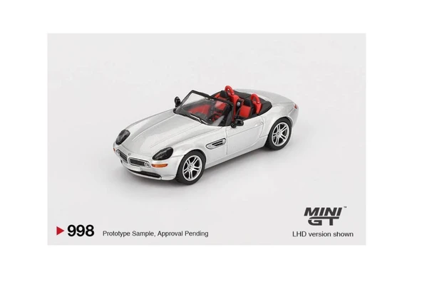 Mini GT 998 BMW Z8 Silver 1/64 Model Araba ürün görseli 1