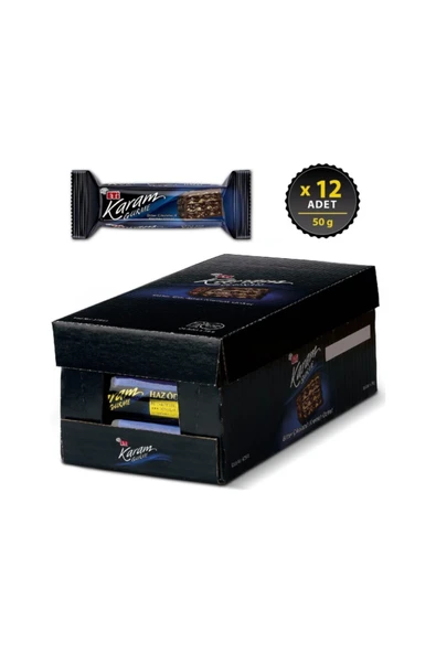 Karam Gurme Bitter Çikolatalı Gofret 50 G X 12 Adet ürün görseli 1