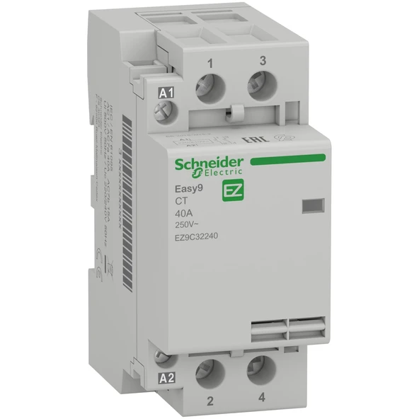 Schneider Electric EZ9C32240 2X40A 2NO Sessiz Kontaktör 240VAC ürün görseli 1