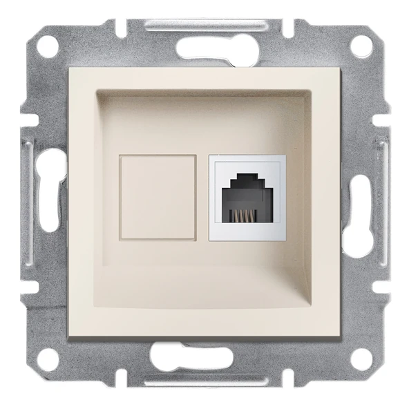 Schneider Electric EPH4170123 Asfora Krem 1xRJ45 Telefon Prizi ürün görseli 1