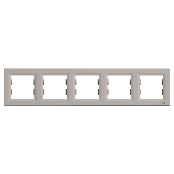 Schneider Electric EPH5800569 Asfora Bronz Beşli Çerçeve Yatay ürün görseli 1
