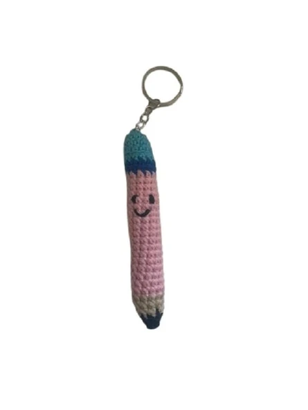 Sevimli Kalem Amigurumi Organik Anahtarlık Oyuncak ürün görseli 1