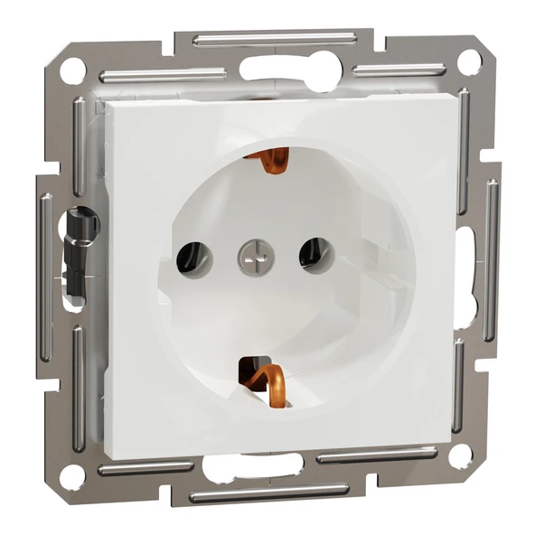 Schneider Electric EPH2970121 Asfora Beyaz Topraklı Priz ürün görseli 1