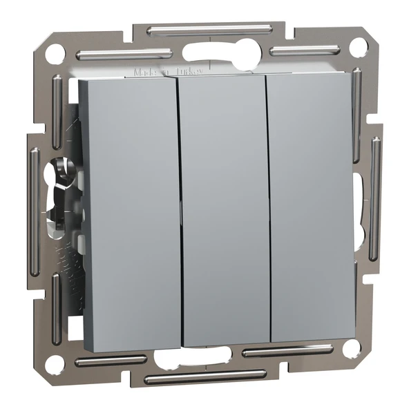 Schneider Electric EPH2100162 Asfora Çelik Üçlü Anahtar ürün görseli 1