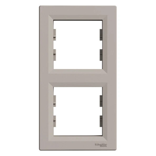 Schneider Electric EPH5810269 Asfora Bronz İkili Çerçeve Dikey ürün görseli 1