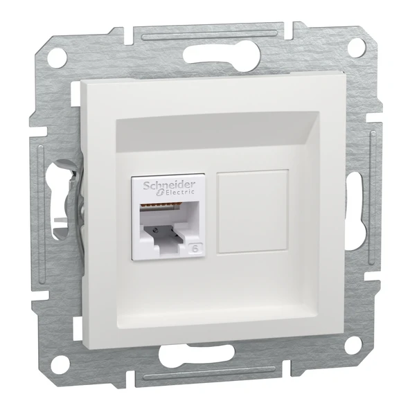 Schneider Electric EPH4770121 Asfora Beyaz 1xRJ45 Cat6 Priz ürün görseli 1