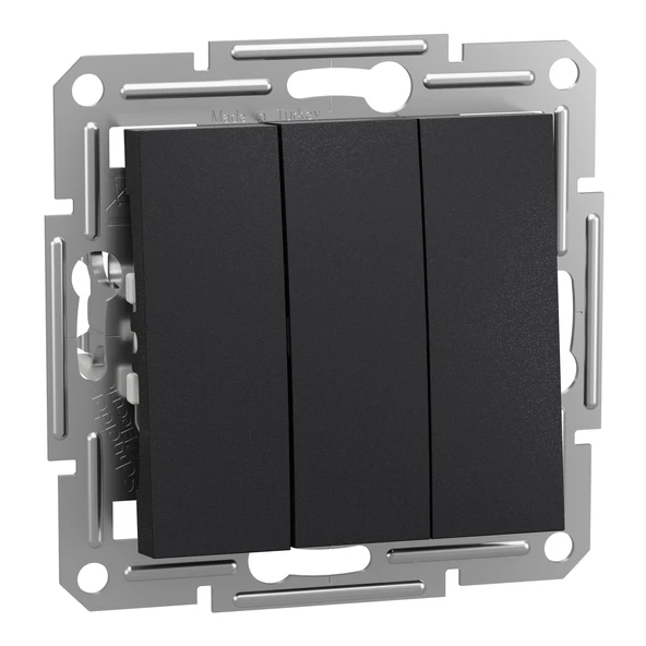 Schneider Electric EPH2100171 Asfora Antrasit Üçlü Anahtar ürün görseli 1