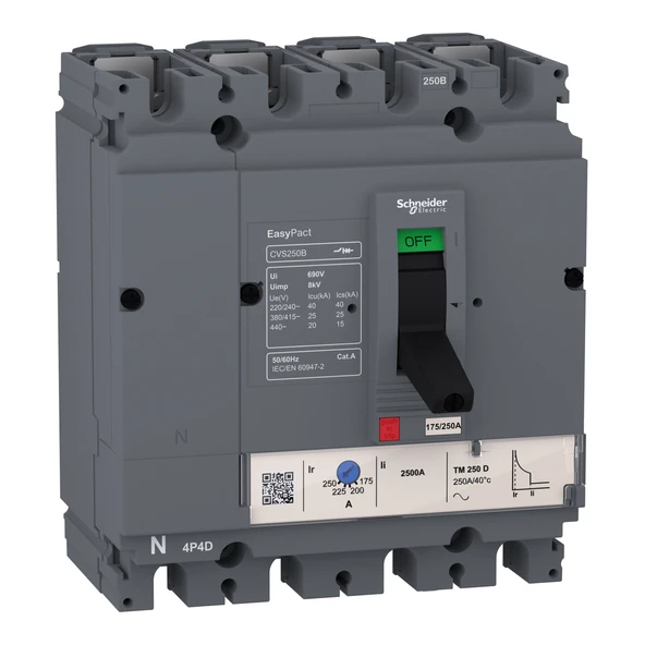 Schneider Electric LV525312 4x200A 25kA TMŞ 140-200A Ayarlı ürün görseli 1
